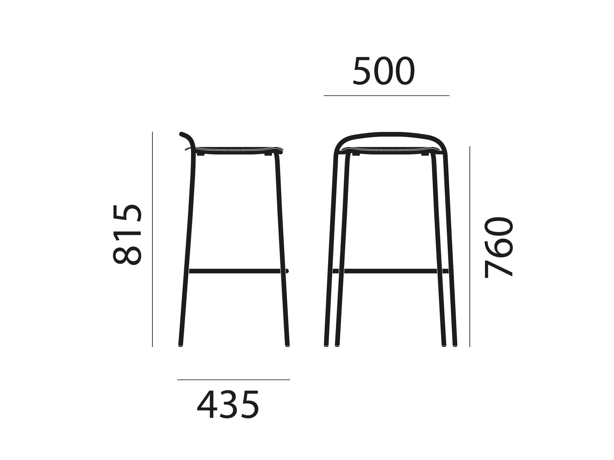 Стальной штабелируемый офисный стул с подставкой для ног Brunner nate s ARCH-00018785 - Вид №3