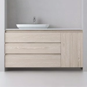 Avila Dos Тумба 160 (3 ящика, 1 дверка) с раковиной NOVA Color R6 Advance Trendy