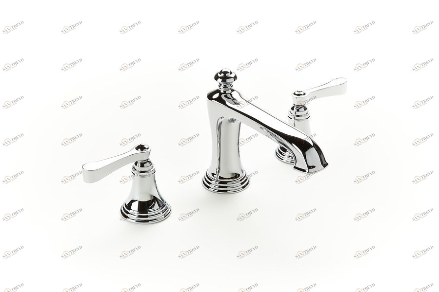 Смеситель на 3 отверстия [R-11-08-PC], цвет хром, Crosswater Crosswater Burlington R-11-08-PC 