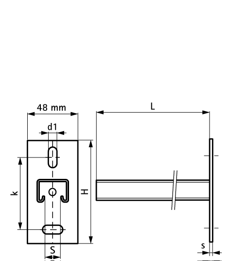 6603861 Монтажные профиля BIS RapidStrut® Консоли стеновые (BUP1000) монтаж к стене и полу WALRAVEN  - Вид №1