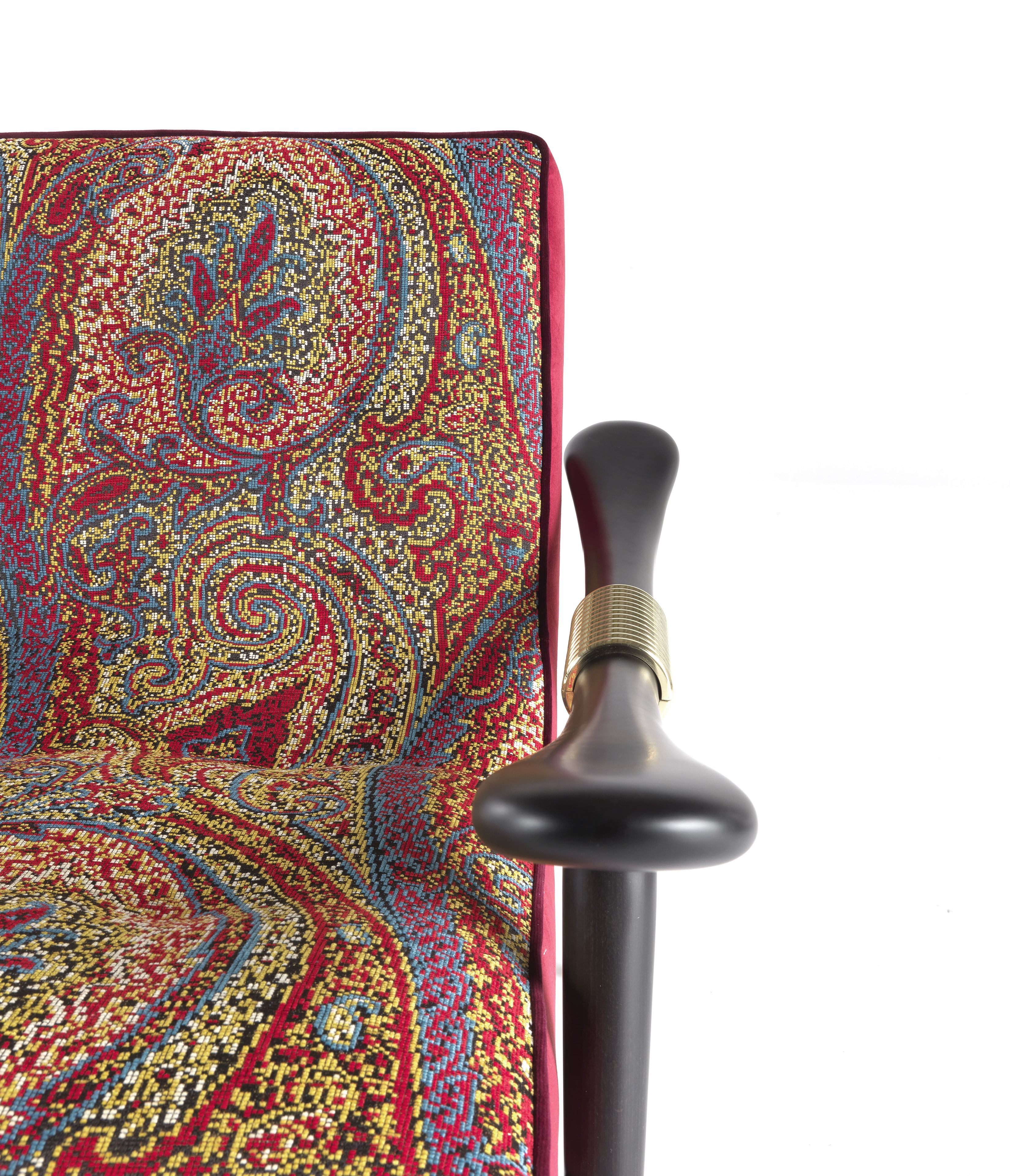 Тканевое кресло с подлокотниками ETRO Home Interiors MASAI ARCH-00055708 - Вид №5