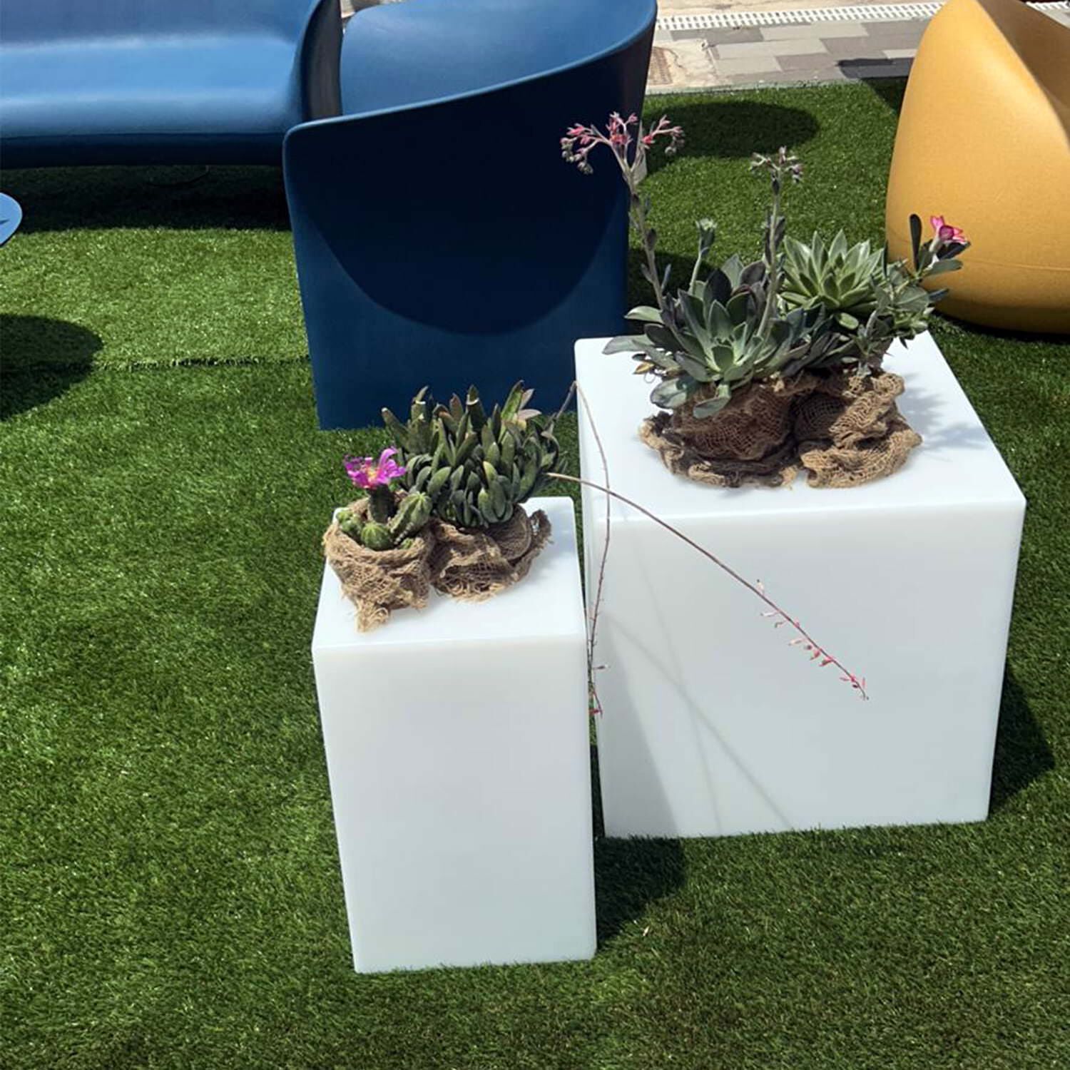 Полиэтилен яркий низкий садовый стул SINED PAR ARCH-00042408 - Вид №4