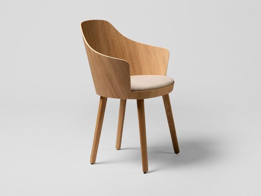 ENEA Стул из дуба со встроенной подушкой Kaiak sun-id-1432092 - Вид №1