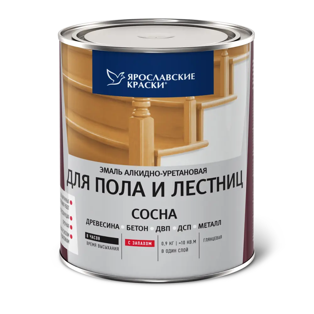 Эмаль для пола и лестниц 0.9 кг цвет сосна Santreyd STLM-2106503 - Вид №1