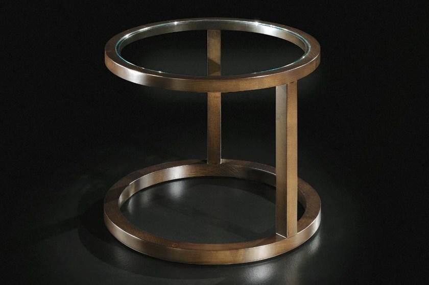 HUGUES CHEVALIER Круглый модульный деревянный журнальный столик Iconic Lid1684 - Вид №3