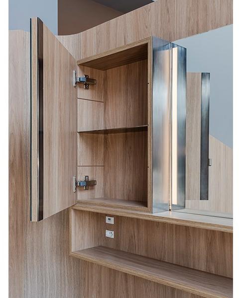 Vallvé Настенное зеркало с контейнером для ванной Mineral 5010731 - Вид №3