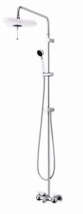 JUSTIME Настенная душевая стойка из хромированной латуни с ручным душем с лейкой Story