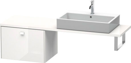 BR512300707 Brioso Шкафчик для компактной консоли Бетонно-серый матовый декор Duravit - Вид №2