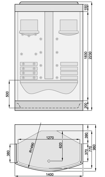 PKA9210S01C0000 Classic collection душевая кабина Pool Spa Santreyd 1715 - Вид №1