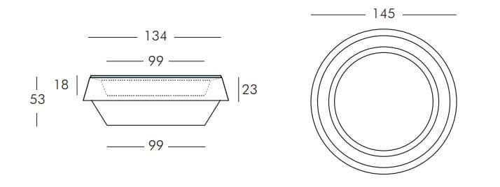 Круглый полиэтиленовый пуф SLIDE GIÒ POUF ARCH-00073266 - Вид №14