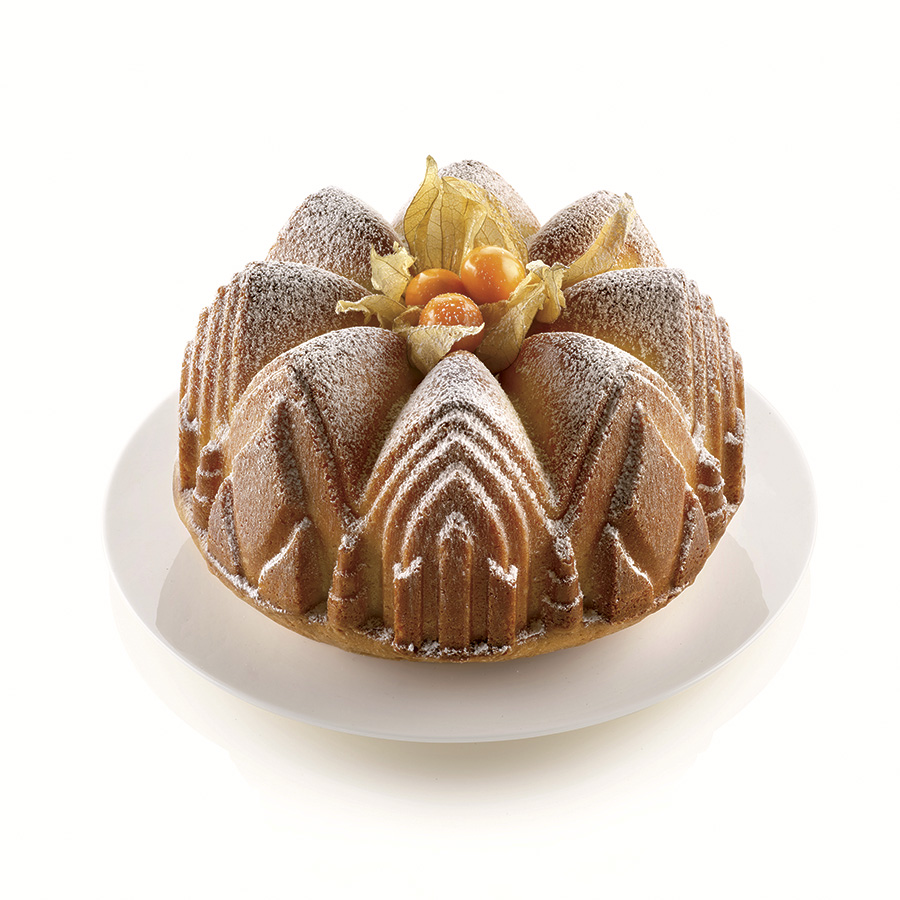 24.303.63.0065 Форма для приготовления пирогов и кексов cathedral 22 х 10 см силиконовая Silikomart 