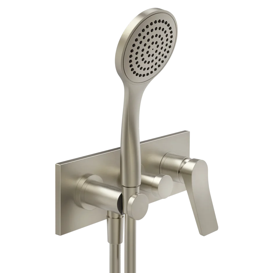 Смеситель для ванны-смеситель для душа 59141 149 Gessi Rilievo МАТОВЫЙ НИКЕЛЬ FINOX 59141149