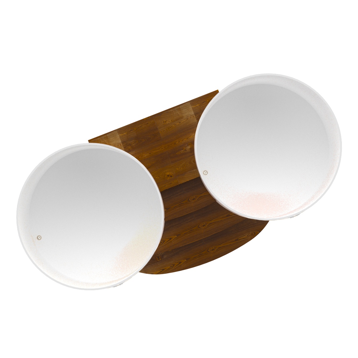 2353 Подиум на 2 купели D 2.0 СЛ морёный Alyarus  - Вид №2