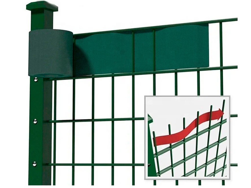 Заборная лента серая 55 мм Геопластборд GPBST-173 - Вид №6