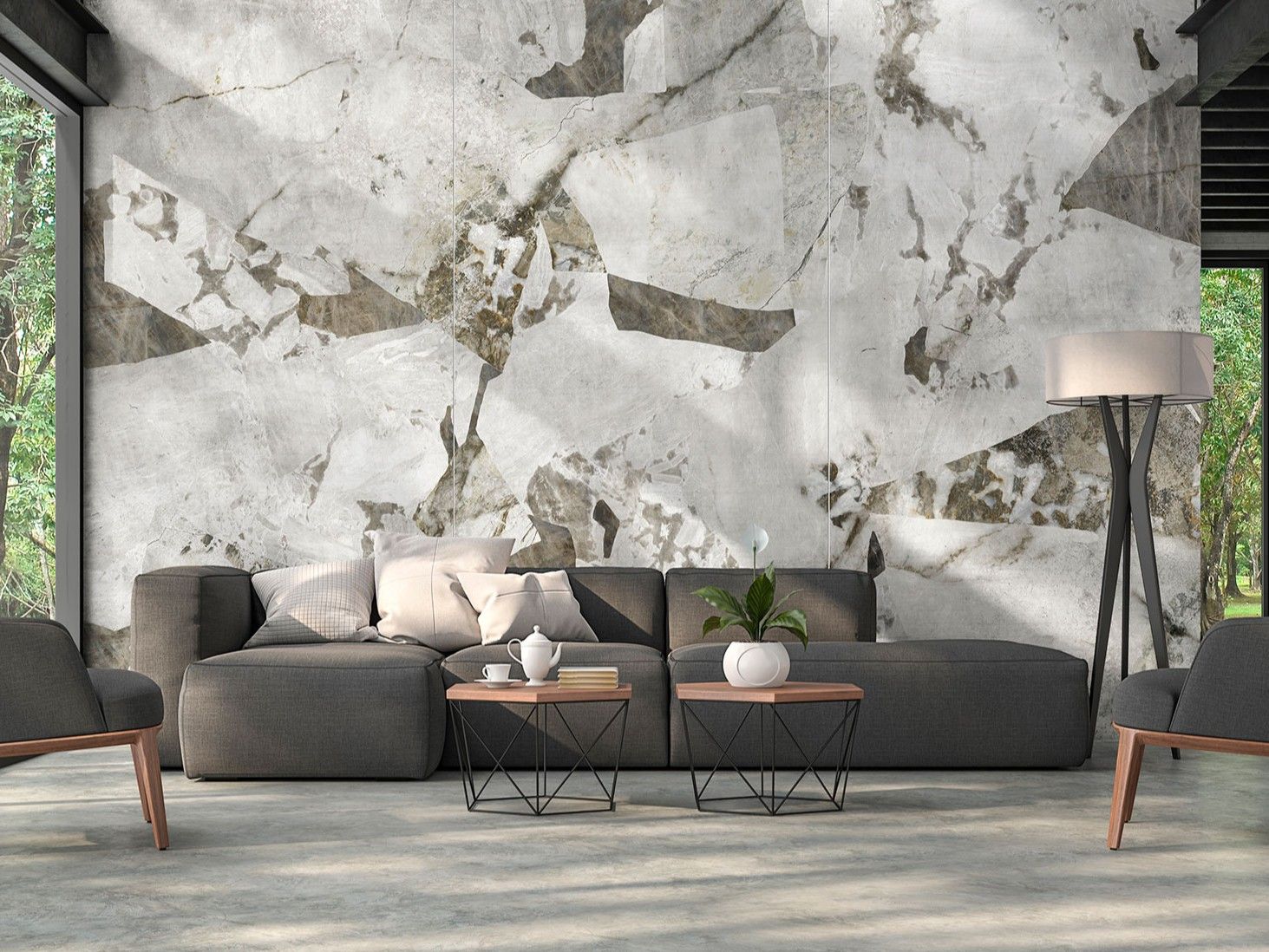 Декоративная панель из алюминия, стекла или ПММА Tecnografica Grandi Marmi ARCH-00074380