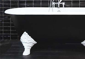 Gentry Home Bexley Cast iron bathtubs with feet Classic silver leaf GH100296  - Вид №1