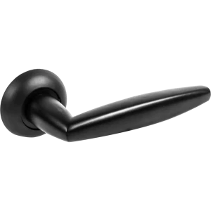 Ручка дверная на розетке Supreme BL24, цвет чёрный