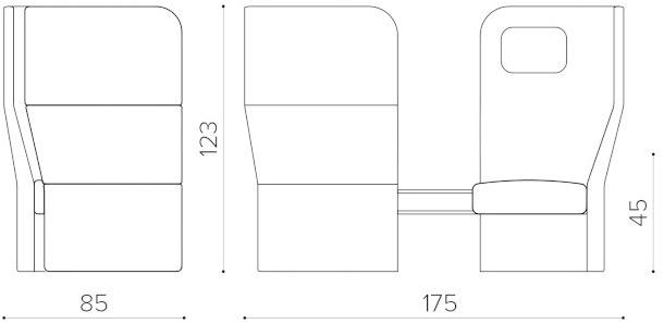 True Design 2-х местный диван контрактный Oracle sun-id-1385988 - Вид №6