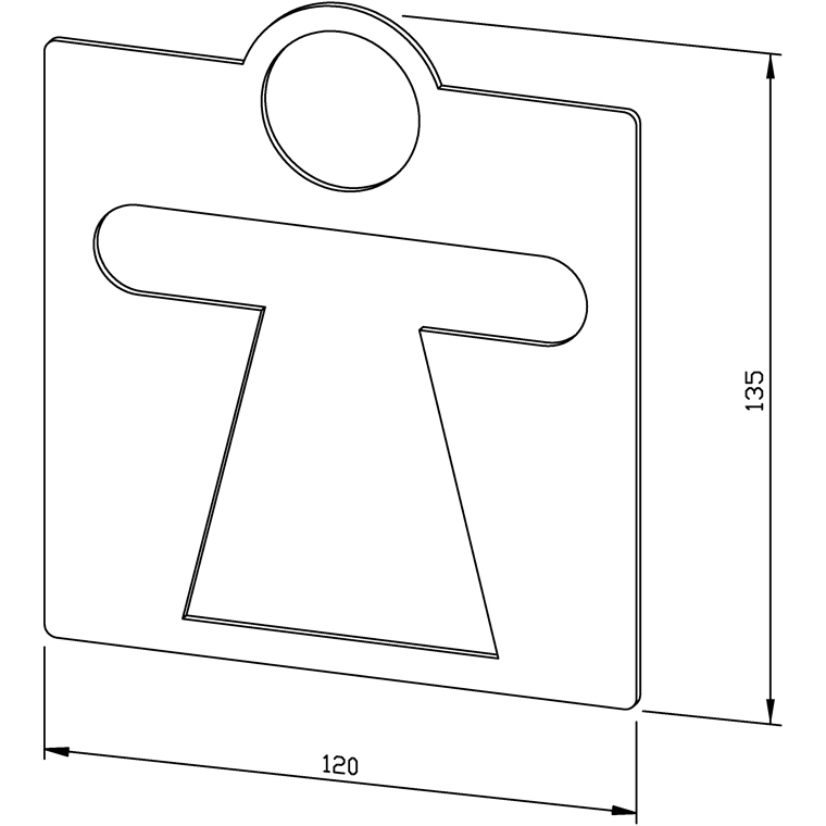 700410 Пиктограмма «Женщина» AC410 WAGNER_EWAR A-LINE Wagner Ewar  - Вид №1