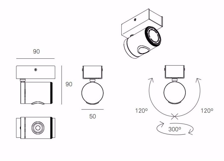 Milan Iluminacion Настенный светодиодный светильник Robotic 6439 - Вид №6