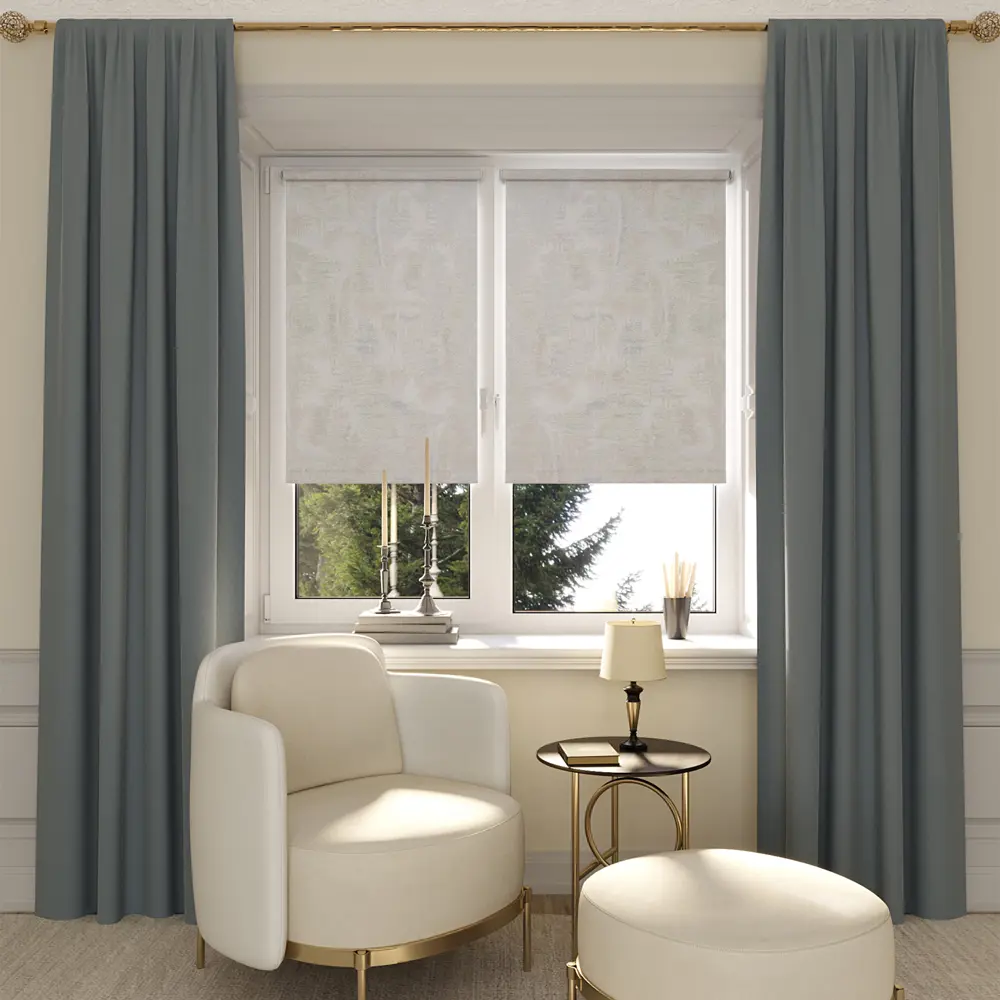 Штора рулонная Марко 50x175 см серая DOMLEGRAND STLM-2187659 - Вид №3