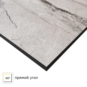 Столешница кухонная Мугла 120x80x1.6 см HPL-пластик цвет серо-белый 86820681 STLM-2142339