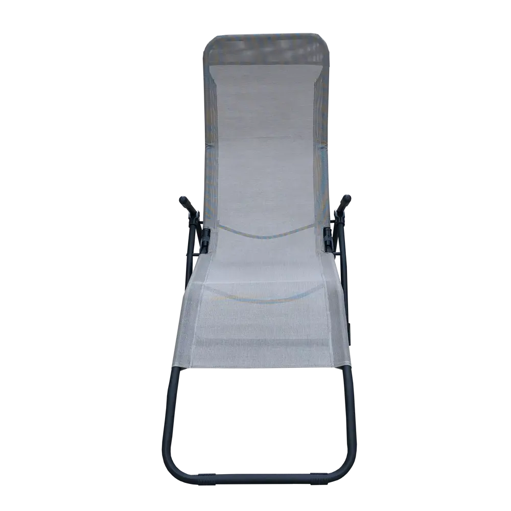 Шезлонг складной Naterial Fiesta 142x60x99 см сталь/ текстилен бежевый Santreyd STLM-2066965 - Вид №2