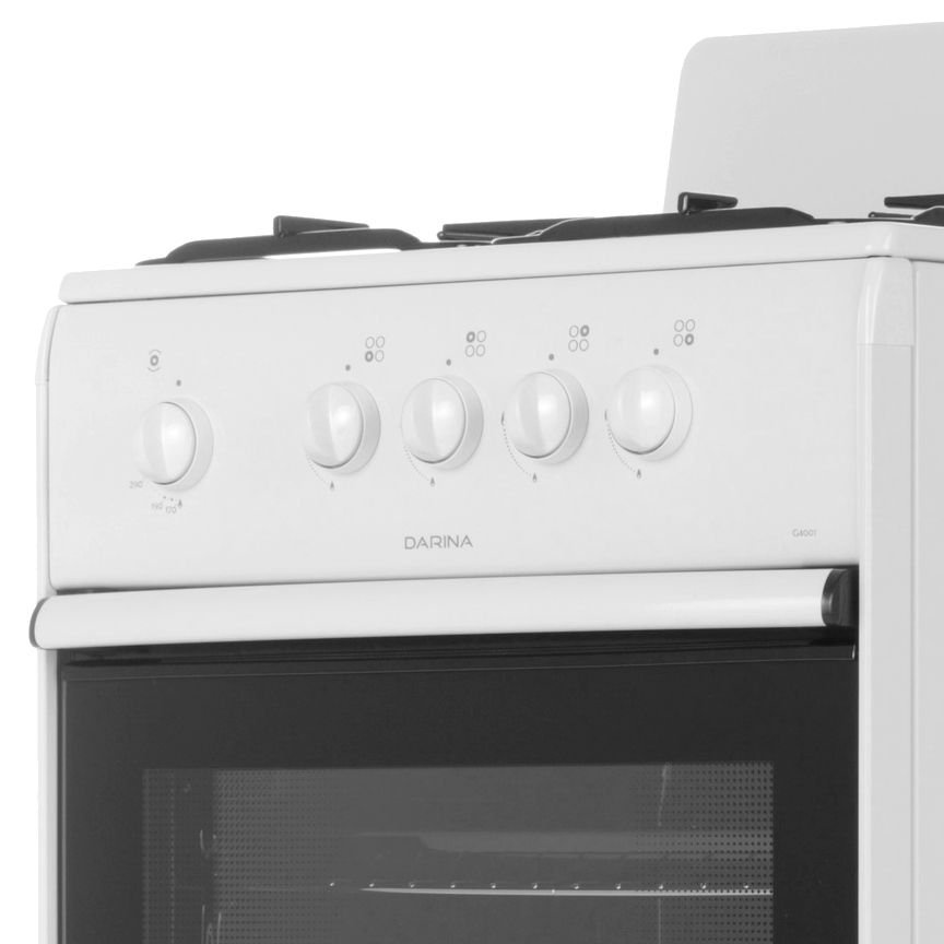 1154508 Газовая плита DARINA G 4001 W белый STDN-0131114 - Вид №3