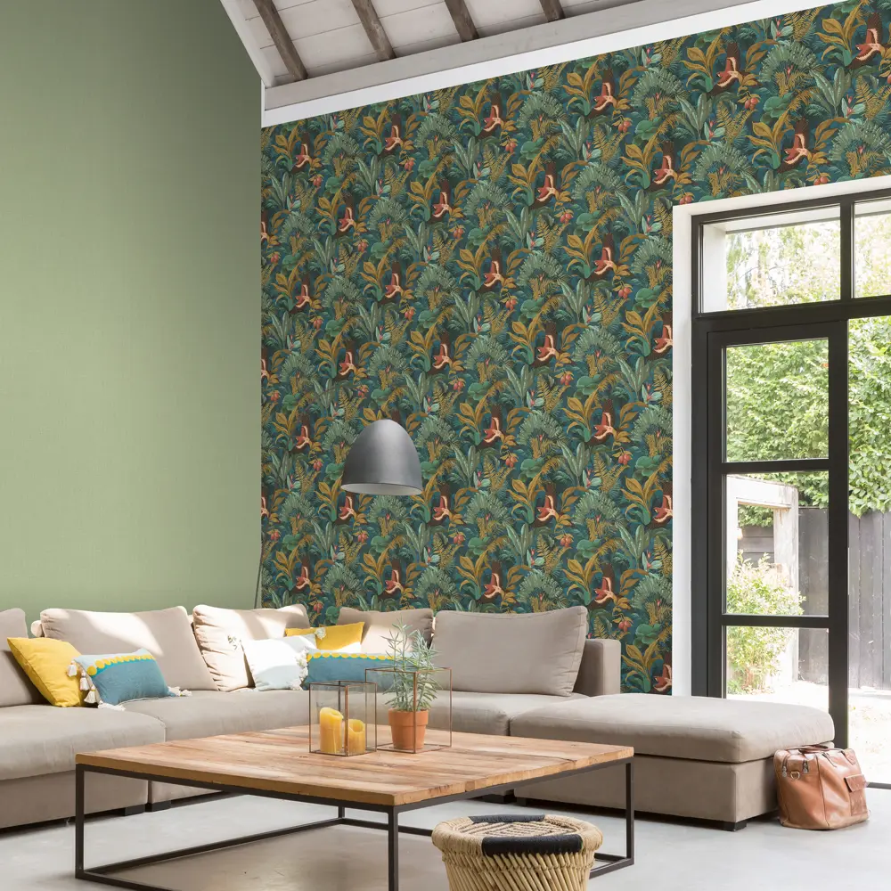 Обои флизелиновые Rasch Vitrage зелёные 1.06 м RA960716 STLM-2091003 - Вид №3