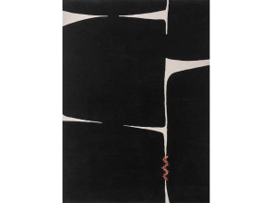 Прямоугольный шерстяной ковер ручной работы