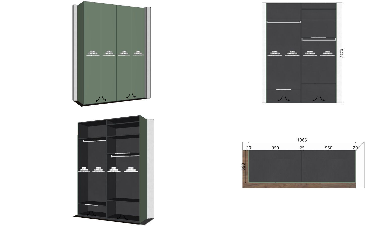 Шкаф In Stock Tumidei ARCH-00130151 - Вид №3