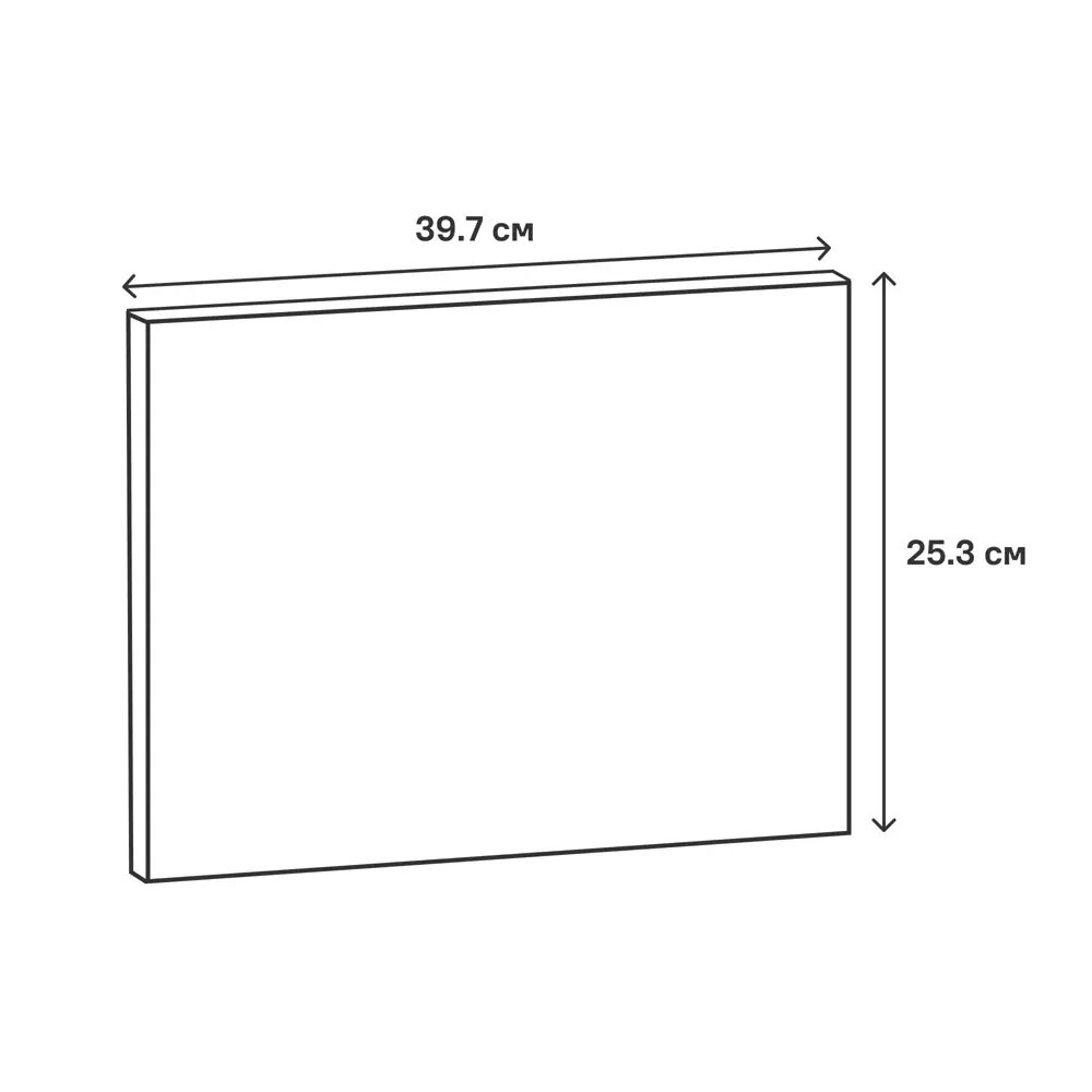 Фасад кухонного шкафа Токио 39.7x25.3 см KONSENSA ЛДСП цвет темное дерево Токио темное дерево STLM-2003224 - Вид №15