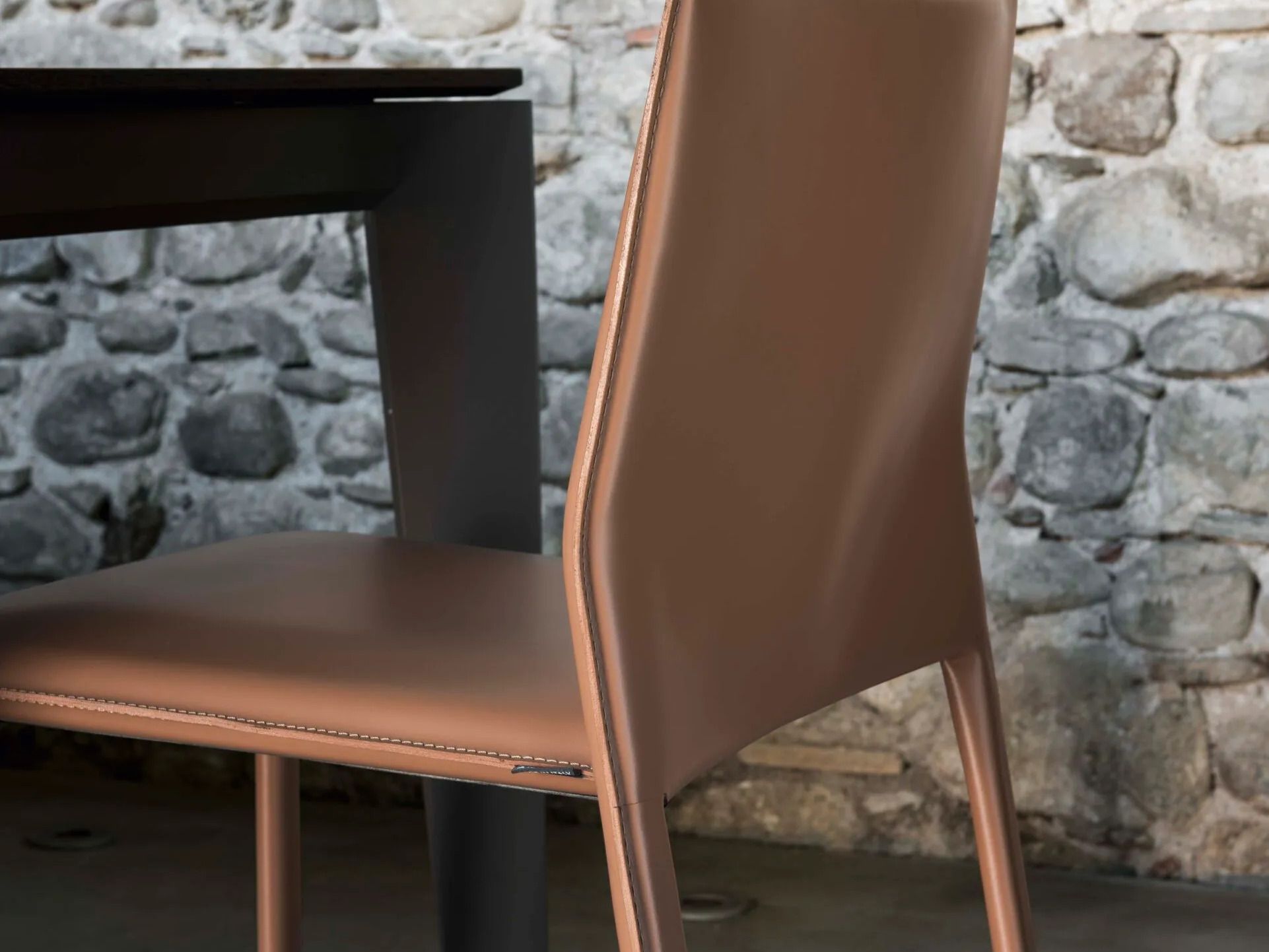 Кожаный стул Alf DaFrè CORIUM ARCH-00007313 - Вид №3