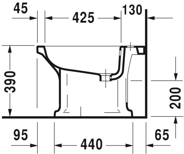 026710 Биде напольное  Duravit  - Вид №4