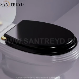 AR003D02NEROOR Крышка сиденье для унитаза Simas Arcade