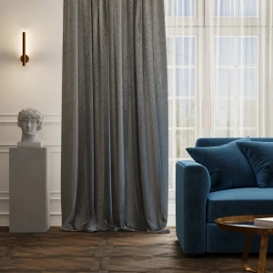 Штора на ленте Inspire Matau 160x280 см цвет серый 83562141 STLM-2185964