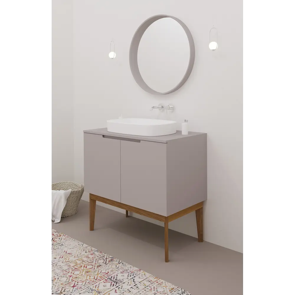 Зеркало «Купер» ø66 см цвет серый Santreyd STLM-2188894 - Вид №2