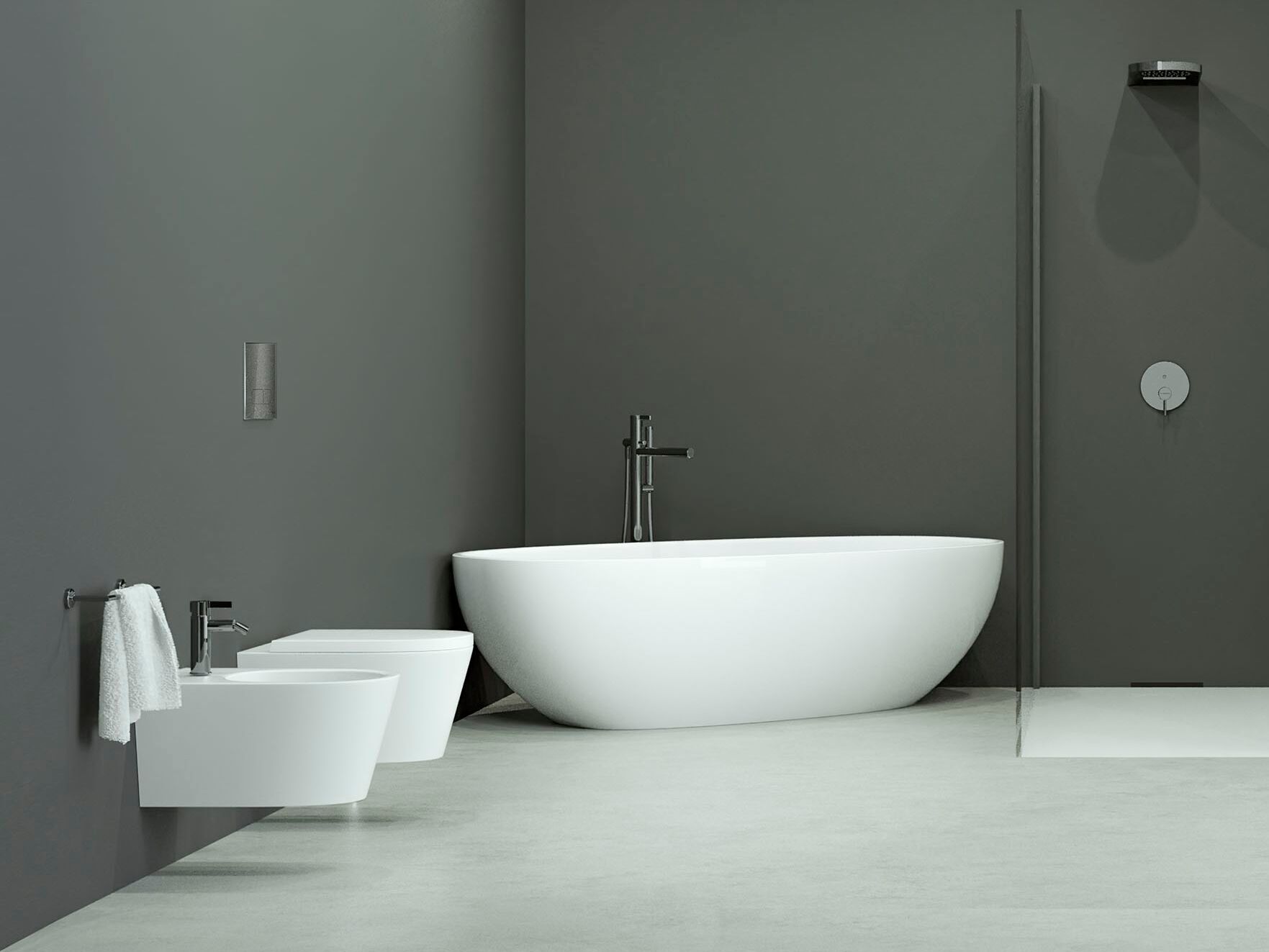 Однорычажный смеситель для душа с переключателем GUGLIELMI RUBINETTERIE Rialto ARCH-00134300 - Вид №1