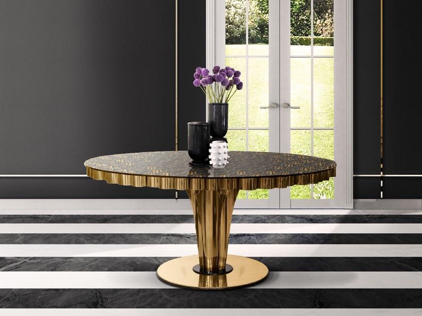 Essential Home Круглый обеденный стол из латуни sun-id-1432034 - Вид №1