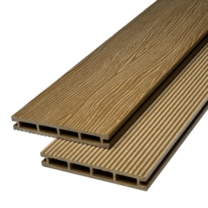 91944542 Террасная доска ДПК Faynag 3D Stelo цвет орех 1500x140x20мм двусторонний вельвет/структура дерева 0.42м² 2шт STLM-1377332