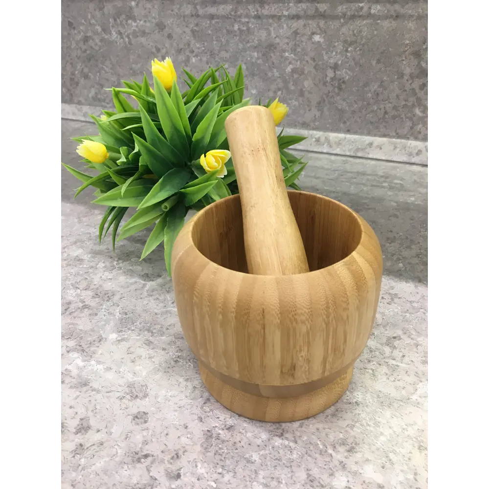 Ступка для измельчения BAO 4.2X16 см бамбук Santreyd STLM-2035771 - Вид №6