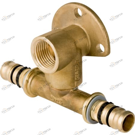 GEBERIT 612.301.00.5 Т-образная водорозетка Geberit Mepla 90° с уступом 