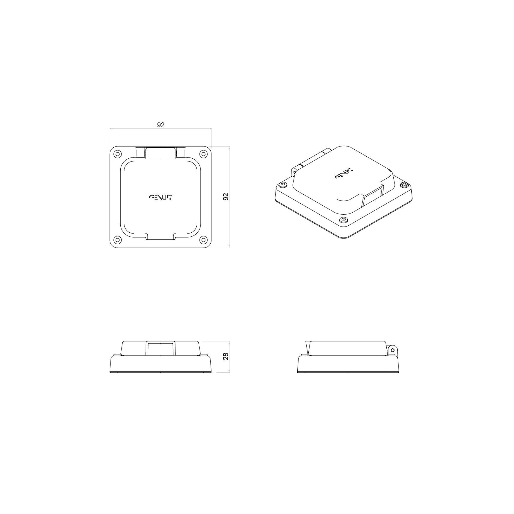 Окрашенная алюминиевая наружная кровельная пластина Genuit Corten ARCH-00084125 - Вид №3