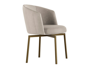 Кожаный стул с подлокотниками