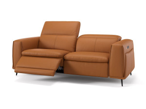 3-местный кожаный диван