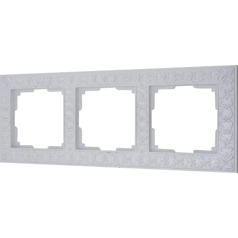 Рамка для розеток и выключателей Werkel Antik 3 поста, цвет жемчужный STLM-2043520 - Вид №1