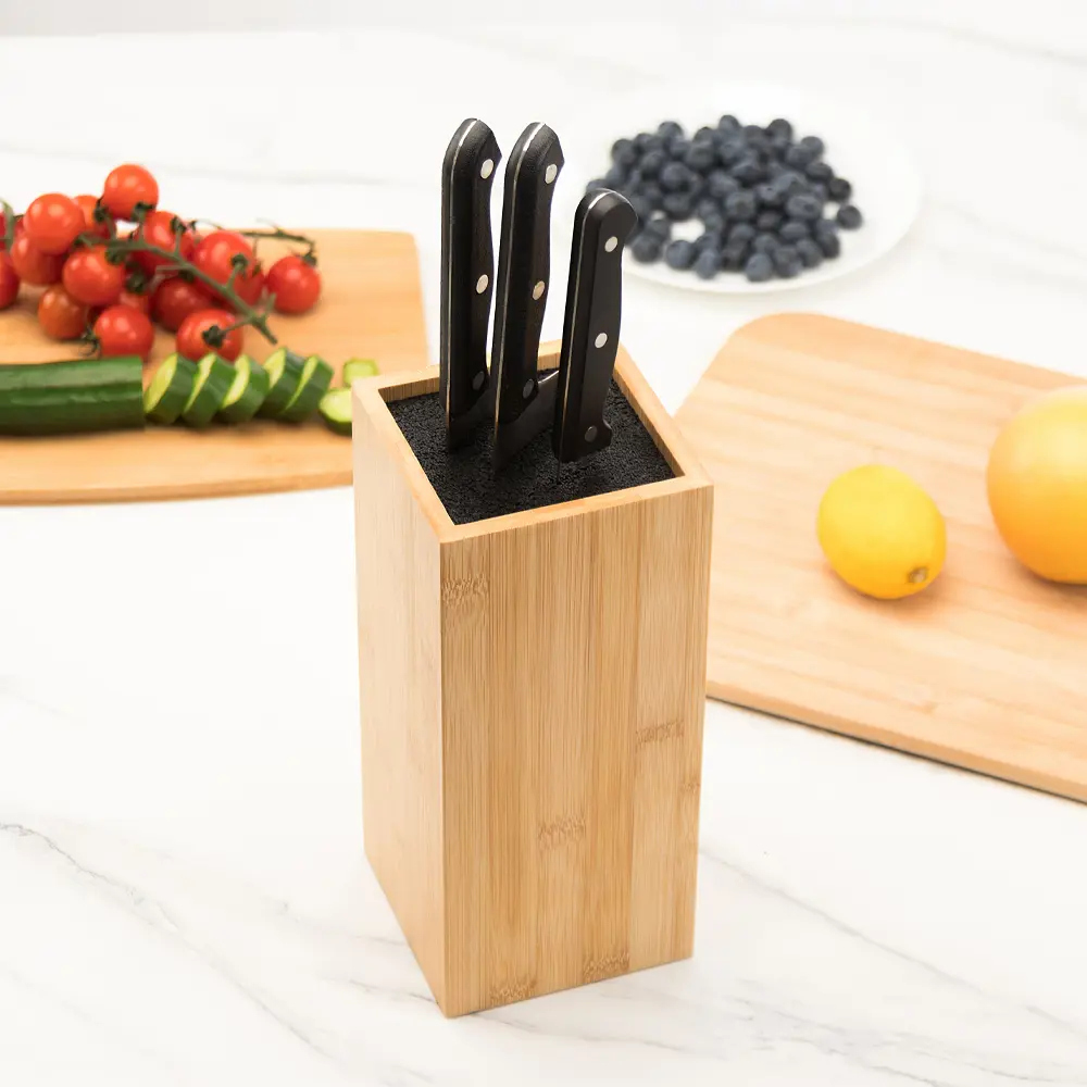 Подставка для ножей Delinia 10.3x32x10.3 см бамбук Santreyd STLM-2085903 - Вид №9