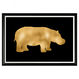 896523249_1818 Арт-постер «Золотой бегемот» Object Desire