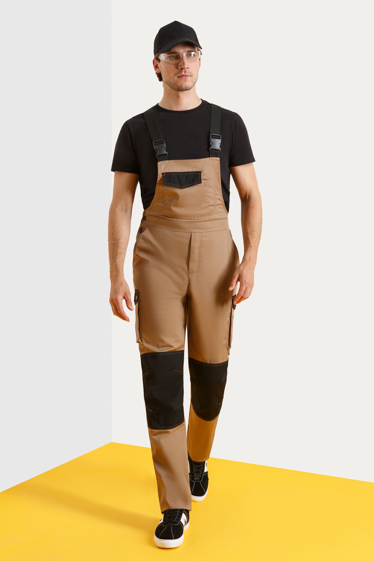 64636 Костюм  NEW 2 бежевый с черным STATUS  Летняя спецодежда  размер 60-62/182-188  - Вид №8