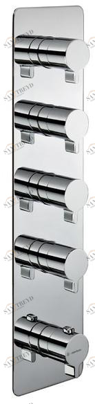 newform Термостатический смеситель для душа с тарелкой Termostatici multiutenza 4 uscite 67614e